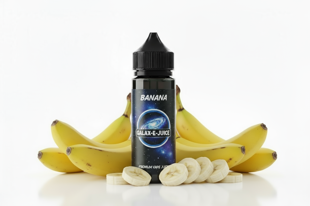 Banana E-Liquid 100ml - UK Made Premium Vape Juice | Galax-E-Juice