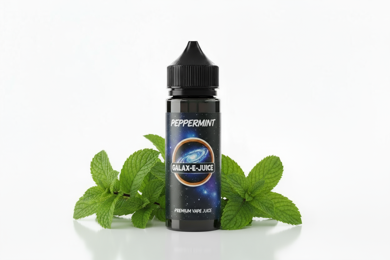 Peppermint E-Liquid 100ml - UK Made Premium Vape Juice | Galax-E-Juice