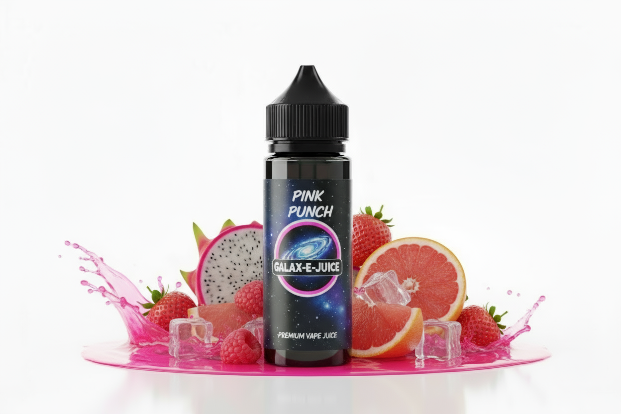 Pink Punch E-Liquid 100ml - UK Made Premium Vape Juice | Galax-E-Juice
