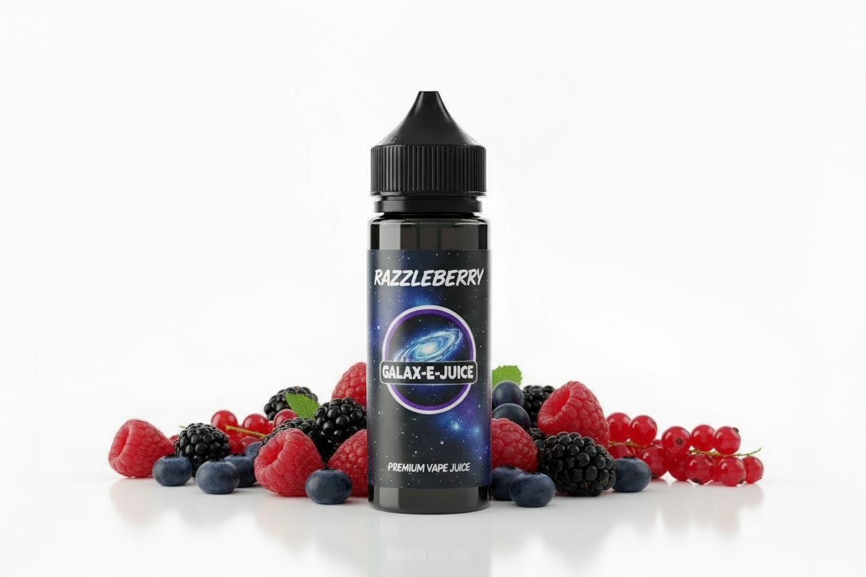 Razzleberry E-Liquid 100ml - UK Made Premium Vape Juice | Galax-E-Juice