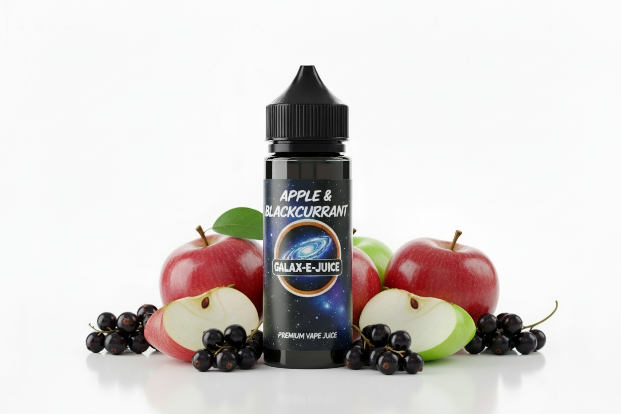 Apple & Blackcurrant E-Liquid 100ml - UK Made Premium Vape Juice | Galax-E-Juice