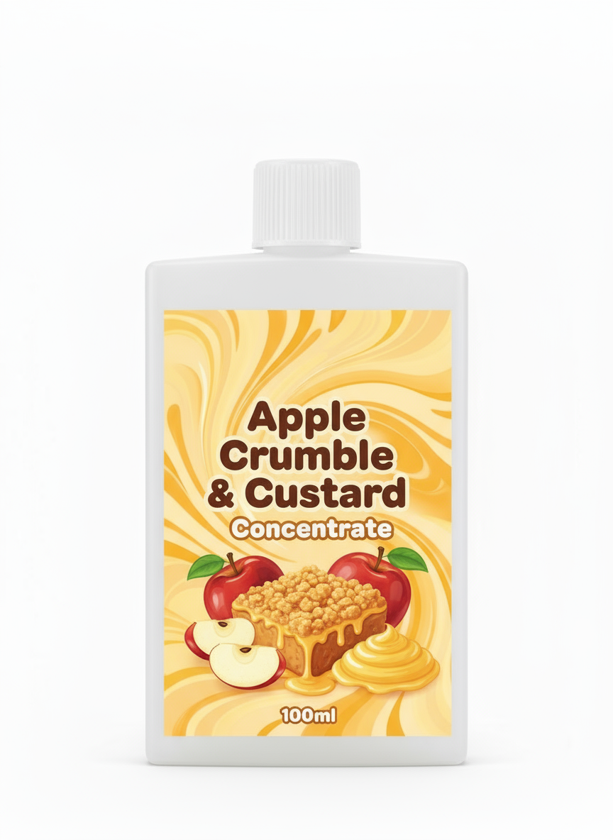 Apple Crumble & Custard Concentrate 100ml - Premium UK Flavour Concentrate