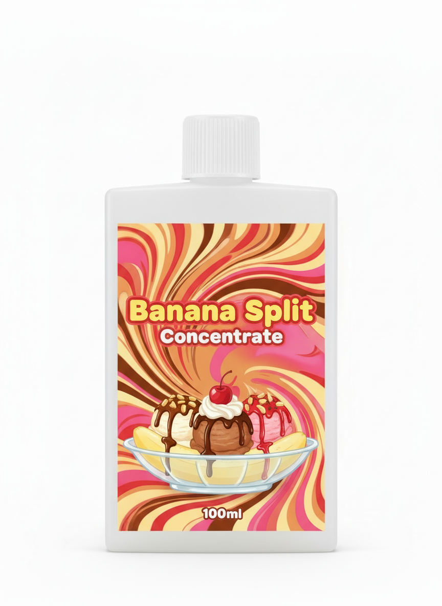 Banana Split Concentrate 100ml - Premium UK Flavour Concentrate