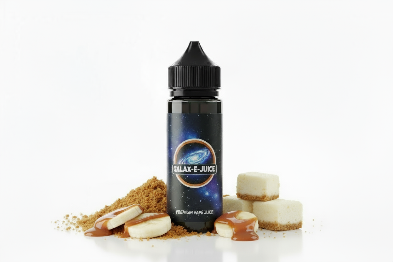 Banoffee Cheesecake E-Liquid 100ml - UK Made Premium Vape Juice | Galax-E-Juice