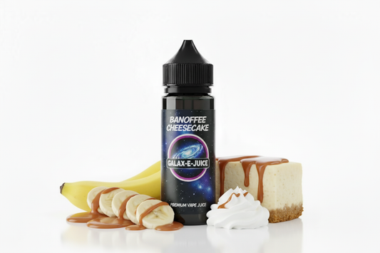 Banoffee Cheesecake Galax-E-Juice bottle