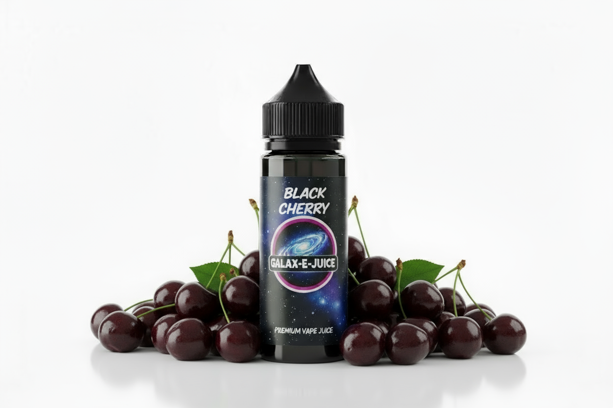 Black Cherry E-Liquid 100ml - UK Made Premium Vape Juice | Galax-E-Juice