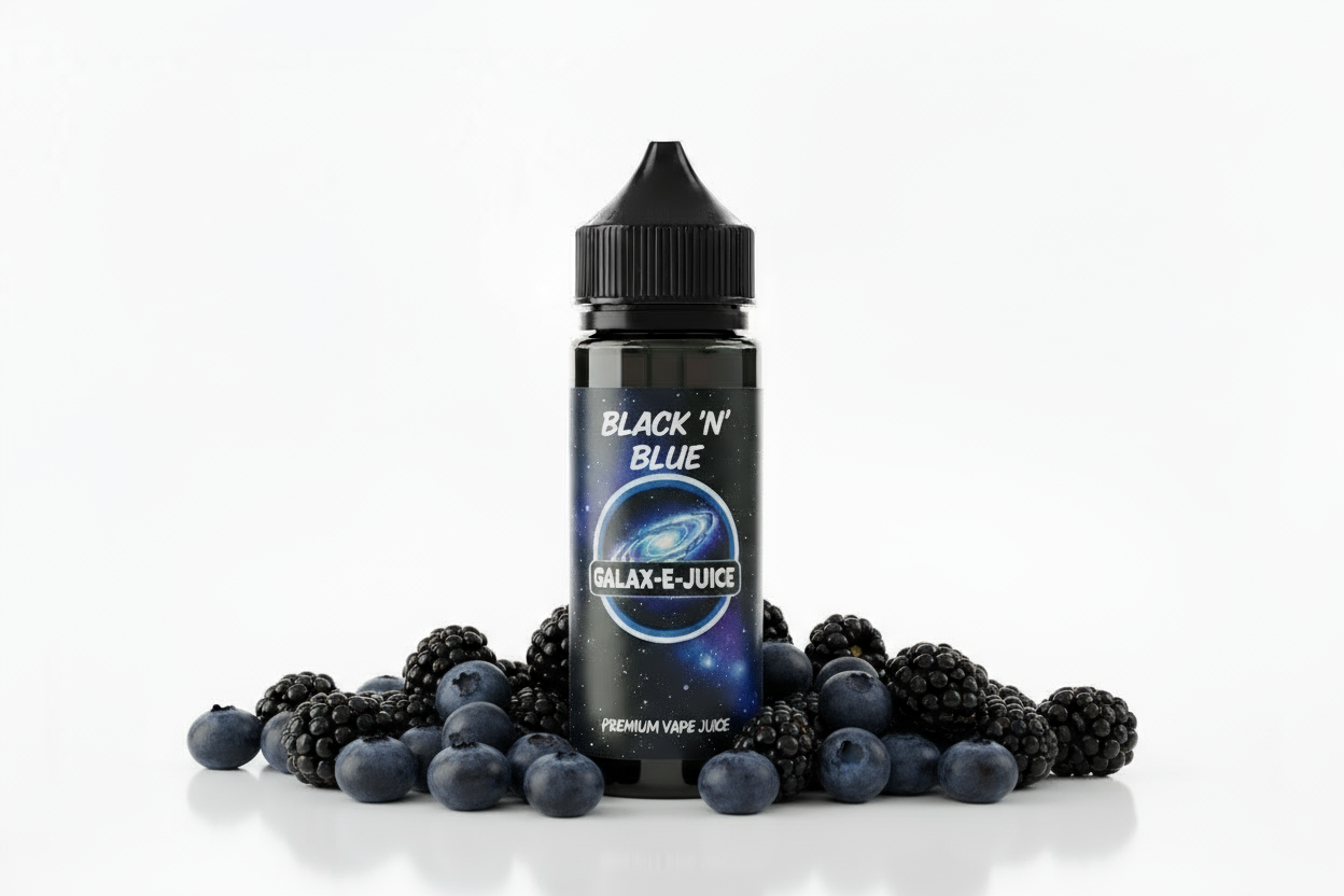 Black 'n' Blue E-Liquid 100ml - UK Made Premium Vape Juice | Galax-E-Juice