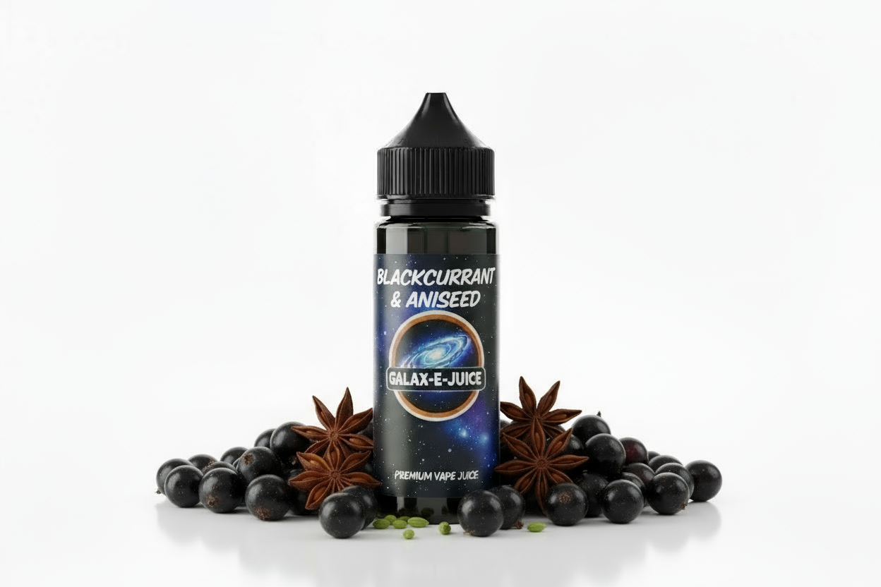 Blackcurrant & Aniseed E-Liquid 100ml - UK Made Premium Vape Juice | Galax-E-Juice