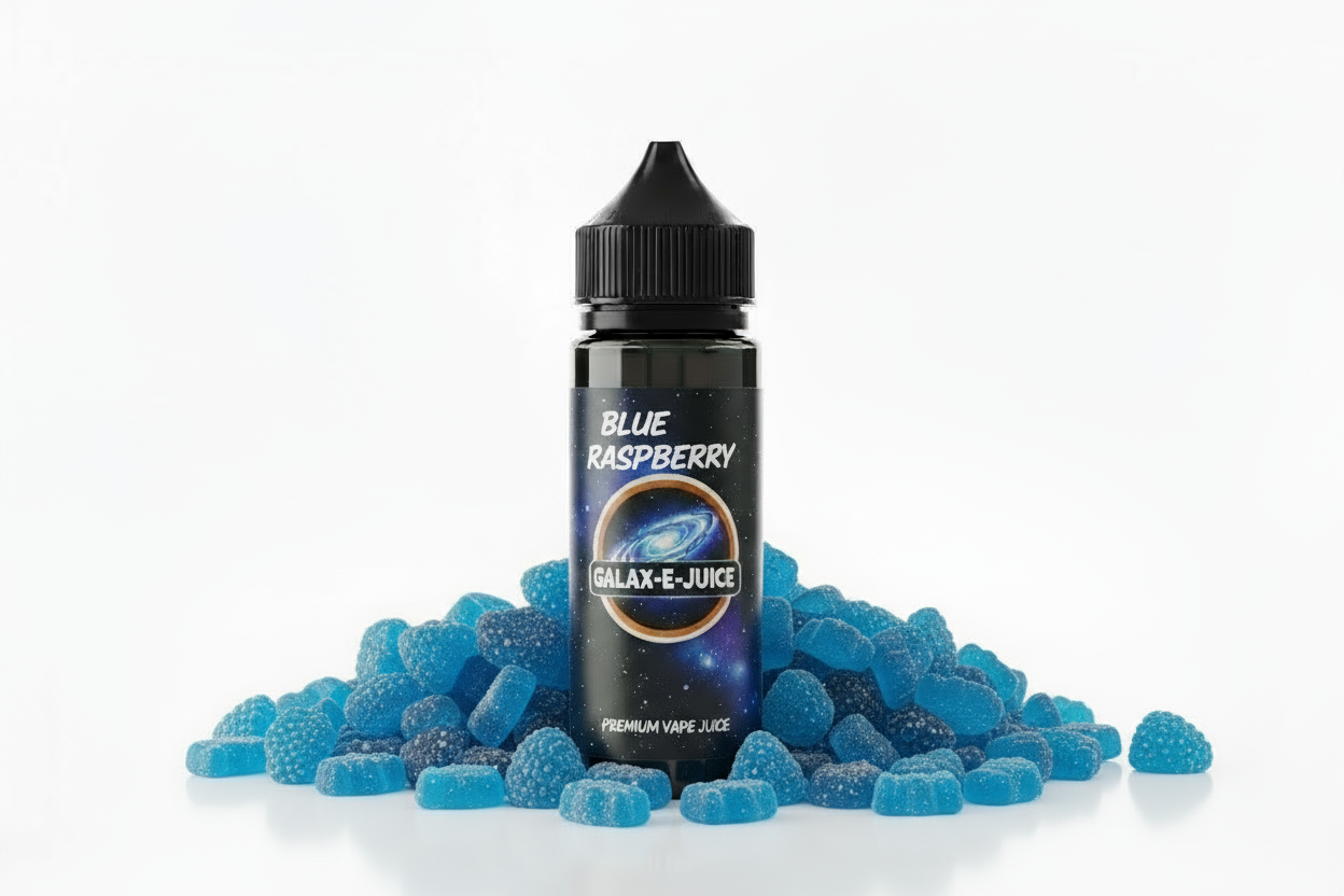 Blue Raspberry E-Liquid 100ml - UK Made Premium Vape Juice | Galax-E-Juice