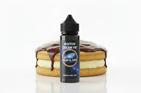 Boston Cream Pie E-Liquid 100ml - UK Made Premium Vape Juice | Galax-E-Juice