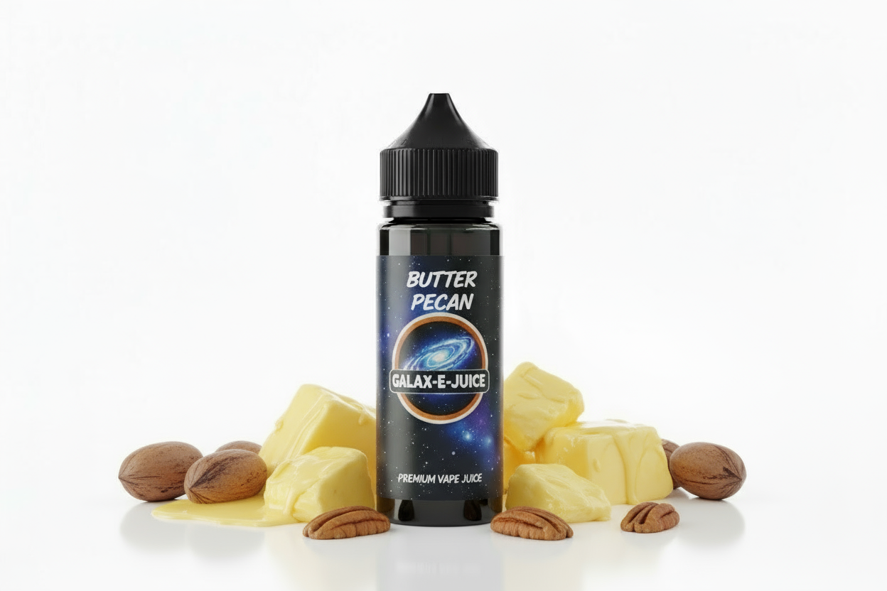 Butter Pecan E-Liquid 100ml - UK Made Premium Vape Juice | Galax-E-Juice