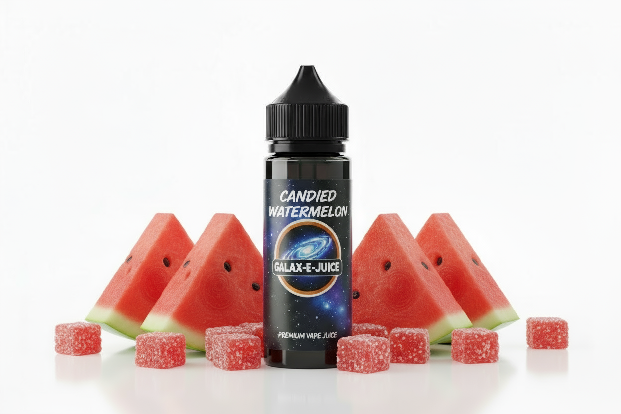 Candied Watermelon E-Liquid 100ml - UK Made Premium Vape Juice | Galax-E-Juice