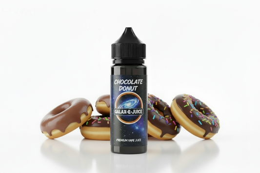 Chocolate Donut E-Liquid 100ml - UK Made Premium Vape Juice | Galax-E-Juice
