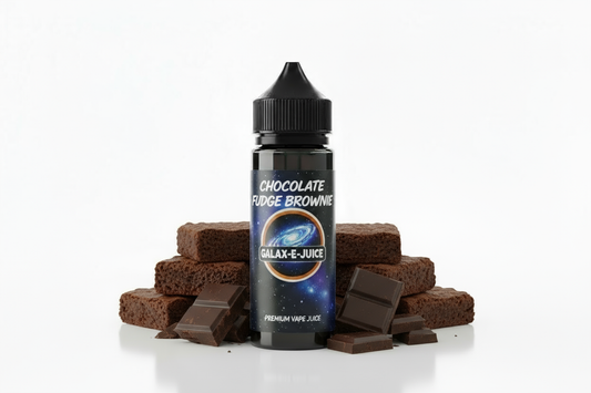 Chocolate Fudge Brownie E-Liquid 100ml - UK Made Premium Vape Juice | Galax-E-Juice