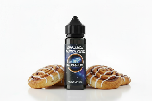 Cinnamon Danish Swirl E-Liquid 100ml - UK Made Premium Vape Juice | Galax-E-Juice