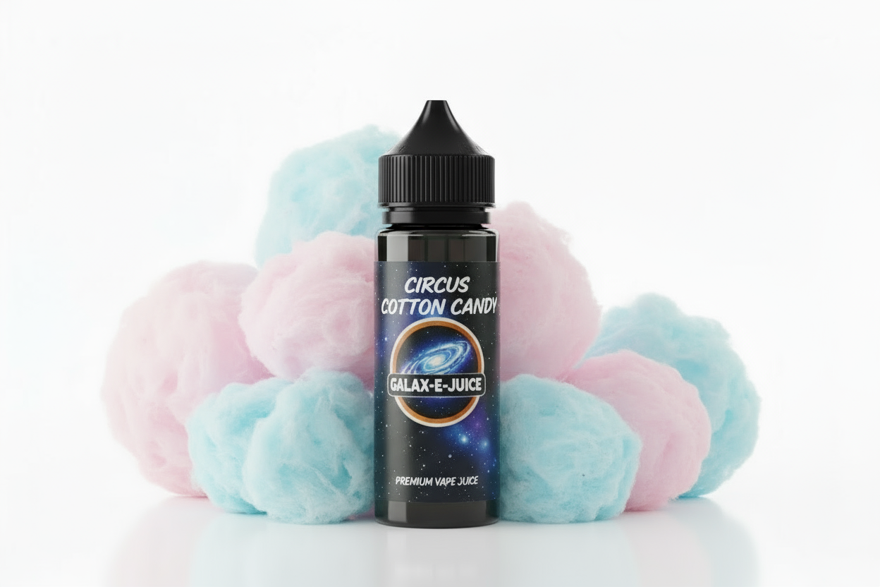 Circus Cotton Candy E-Liquid 100ml - UK Made Premium Vape Juice | Galax-E-Juice