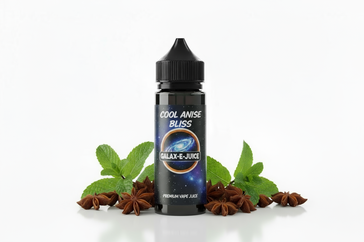 Cool Anise Bliss E-Liquid 100ml - UK Made Premium Vape Juice | Galax-E-Juice