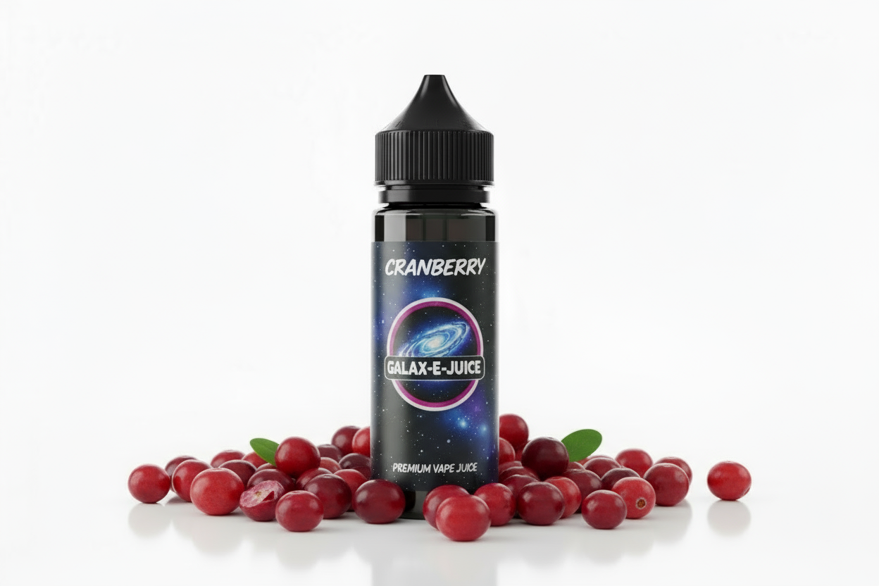 Cranberry E-Liquid 100ml - UK Made Premium Vape Juice | Galax-E-Juice
