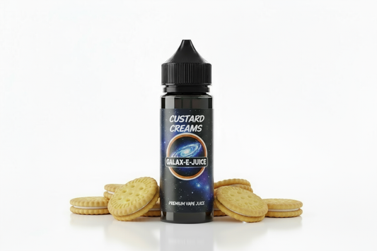 Custard Creams E-Liquid 100ml - UK Made Premium Vape Juice | Galax-E-Juice