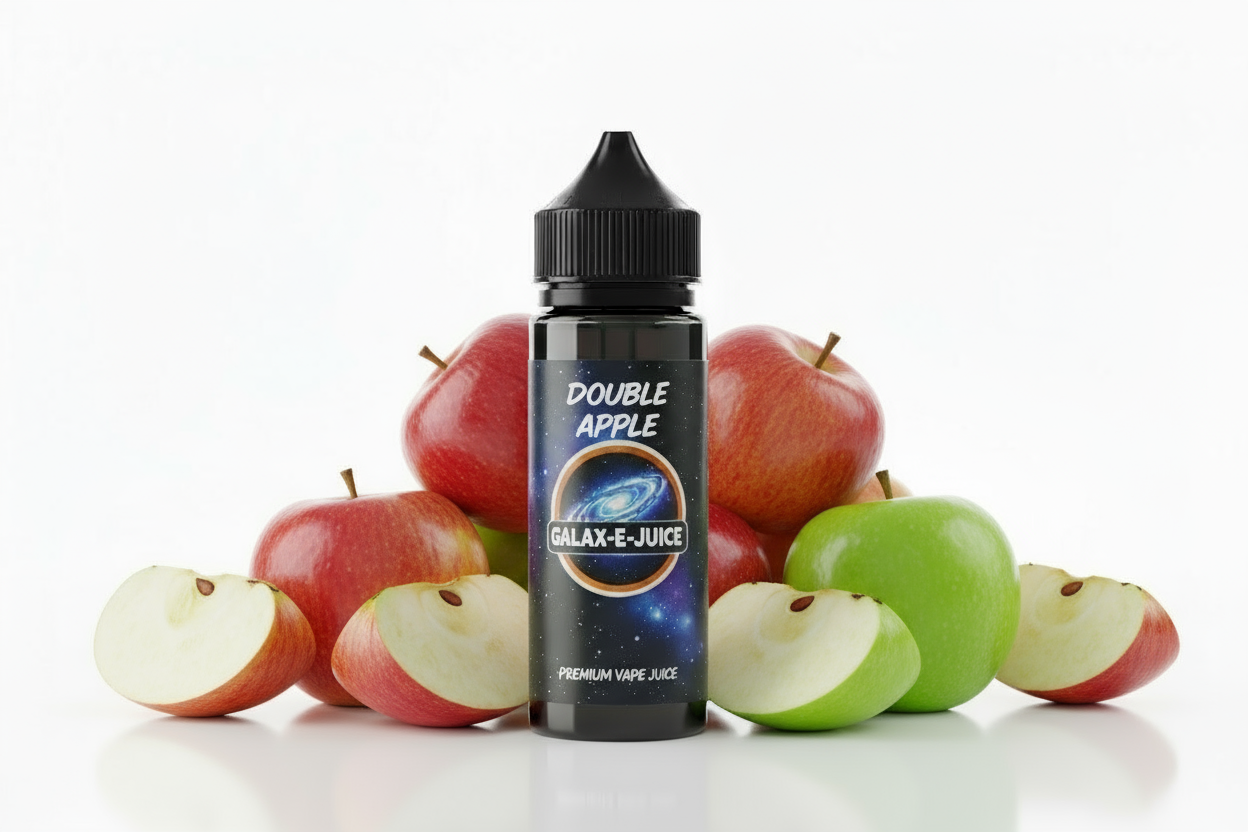 Double Apple E-Liquid 100ml - UK Made Premium Vape Juice | Galax-E-Juice