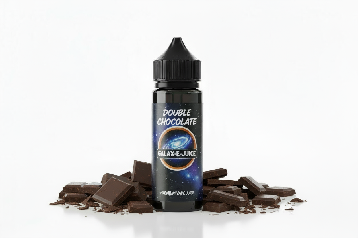 Double Chocolate E-Liquid 100ml - UK Made Premium Vape Juice | Galax-E-Juice