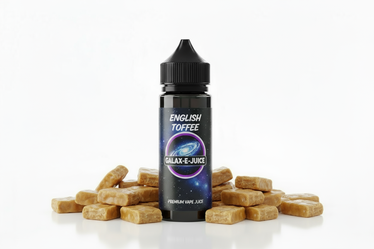 English Toffee E-Liquid 100ml - UK Made Premium Vape Juice | Galax-E-Juice