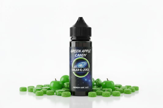 Green Apple Candy E-Liquid 100ml - UK Made Premium Vape Juice | Galax-E-Juice