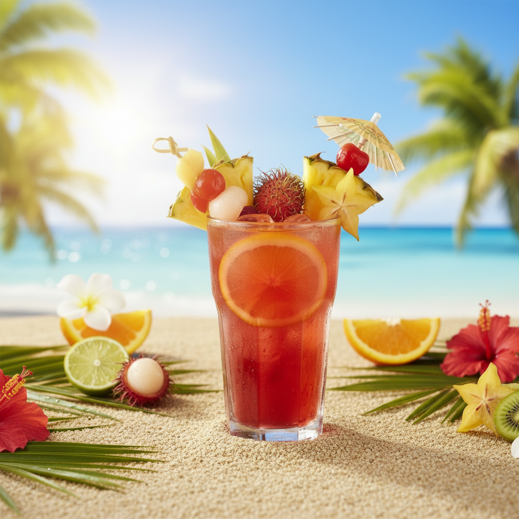 Hawaiian Island Punch E-Liquid 100ml - Tropical Fruit Punch Flavour - Galax-E-Juice UK