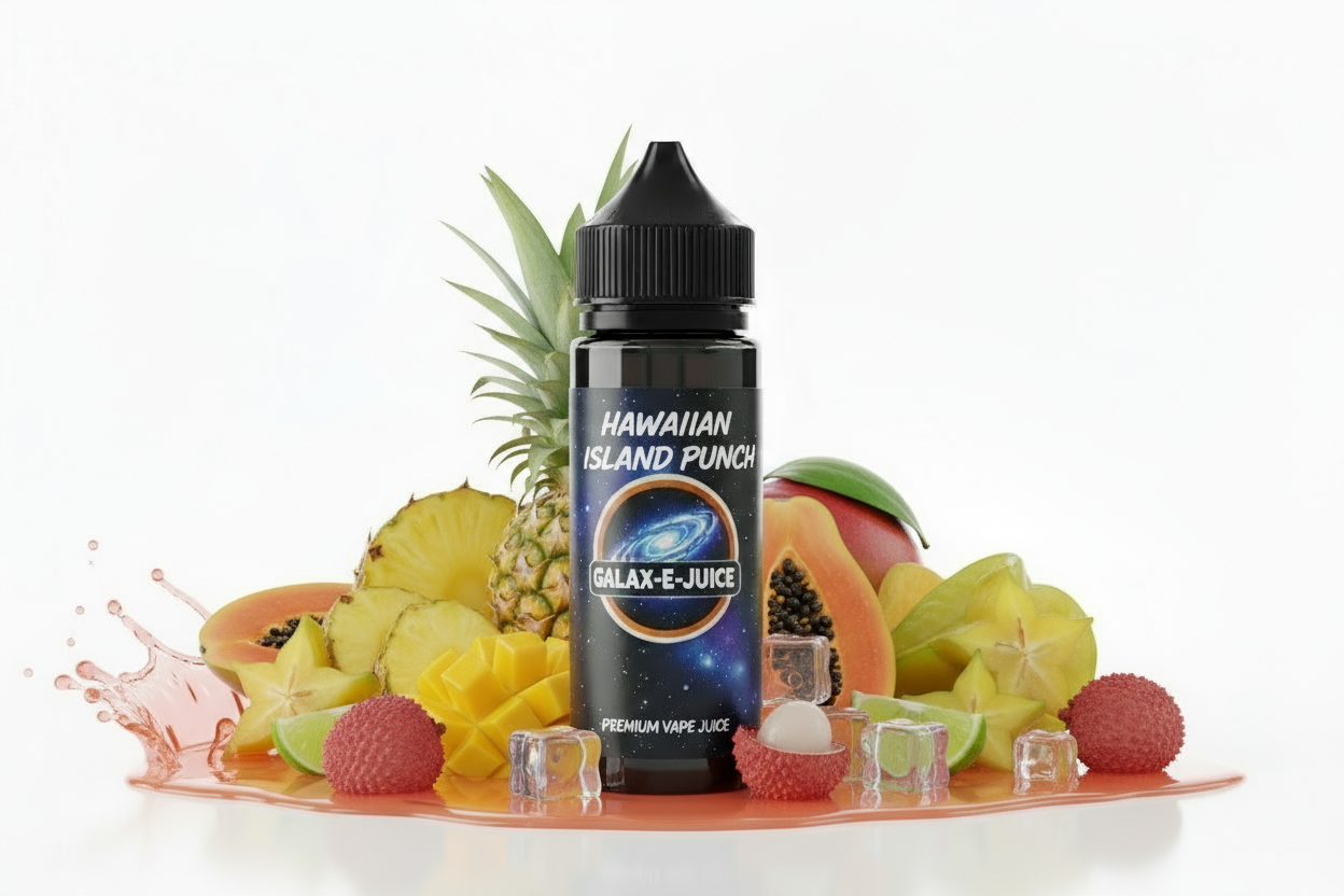 Hawaiian Island Punch E-Liquid 100ml - UK Made Premium Vape Juice | Galax-E-Juice