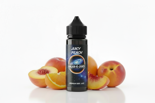 Juicy Peach E-Liquid 100ml - UK Made Premium Vape Juice | Galax-E-Juice