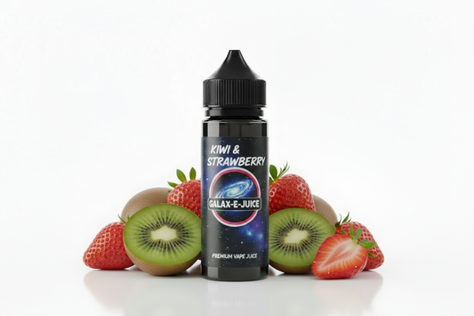 Kiwi & Strawberry E-Liquid 100ml - UK Made Premium Vape Juice | Galax-E-Juice
