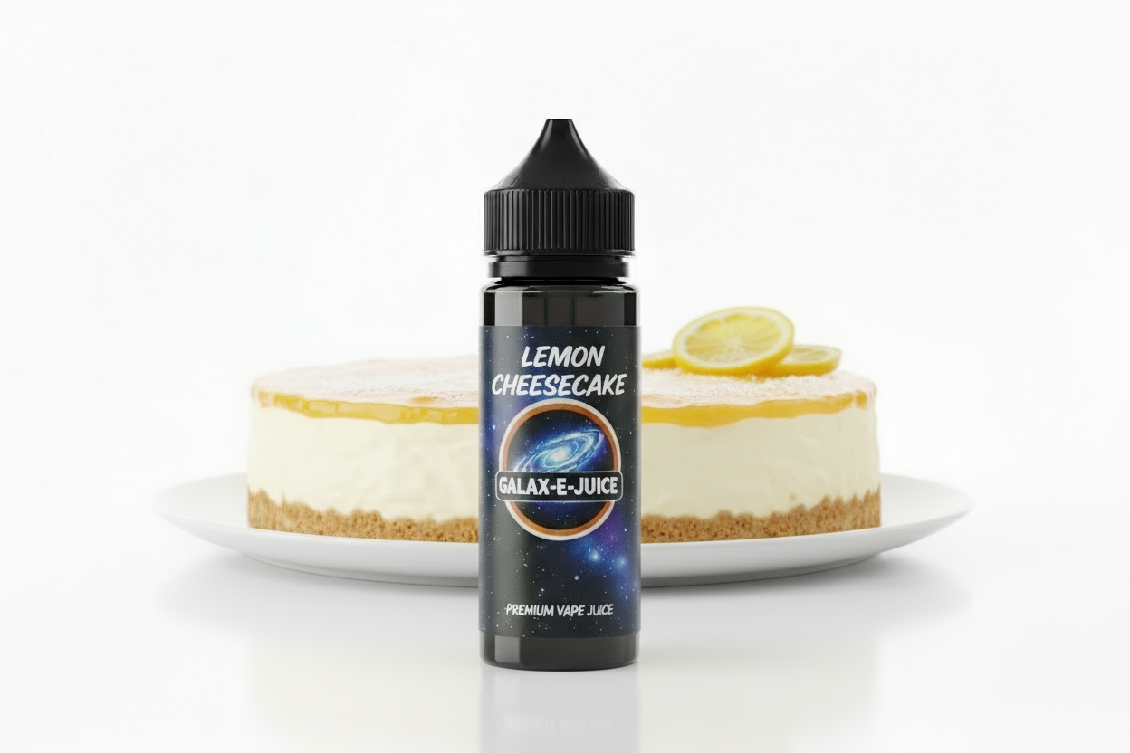 Lemon Cheesecake E-Liquid 100ml - UK Made Premium Vape Juice | Galax-E-Juice