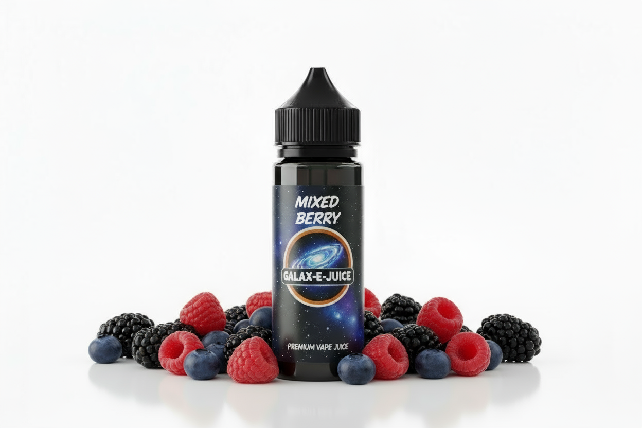 Mixed Berry E-Liquid 100ml - UK Made Premium Vape Juice | Galax-E-Juice