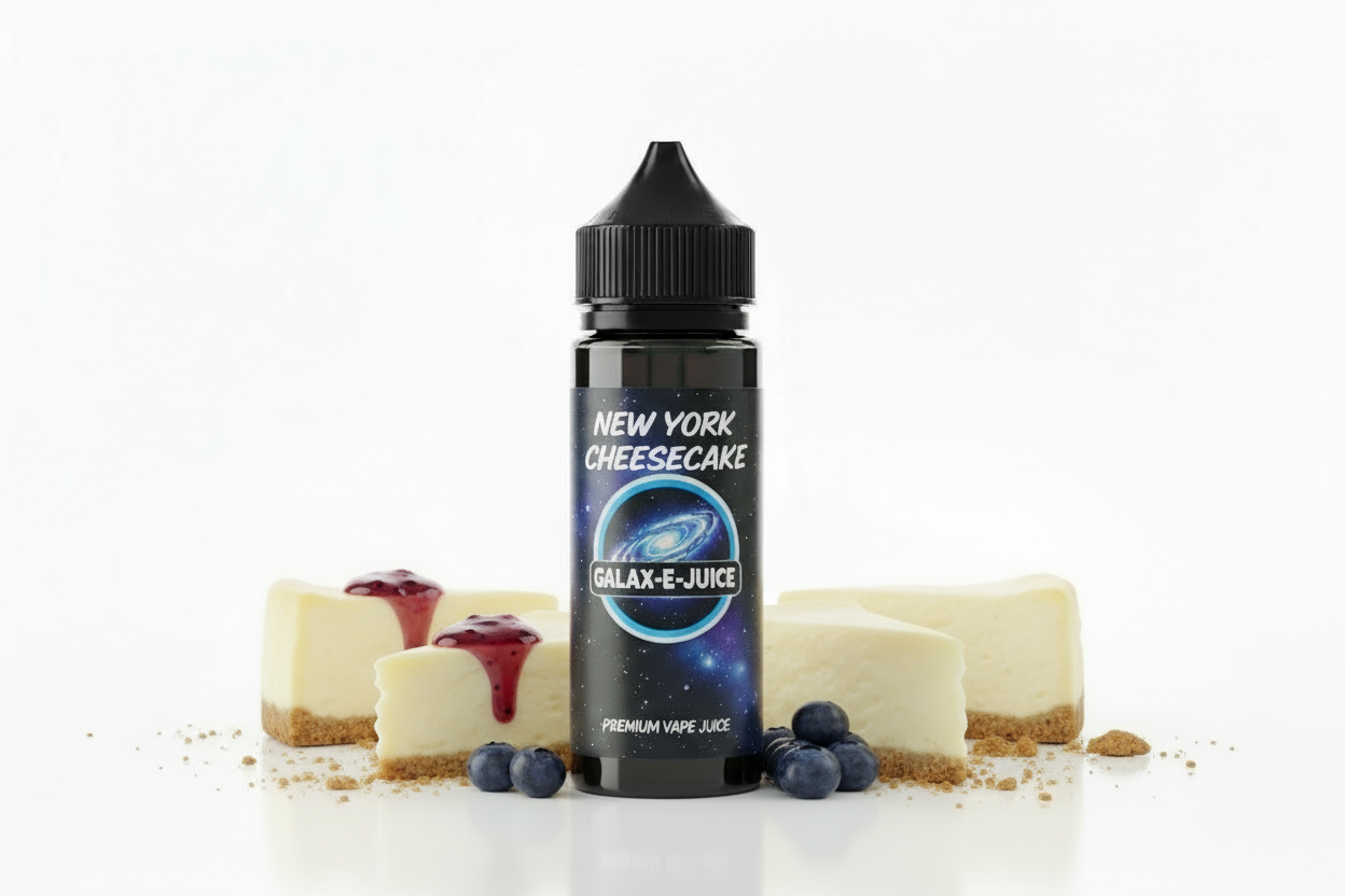 New York Cheesecake E-Liquid 100ml - UK Made Premium Vape Juice | Galax-E-Juice