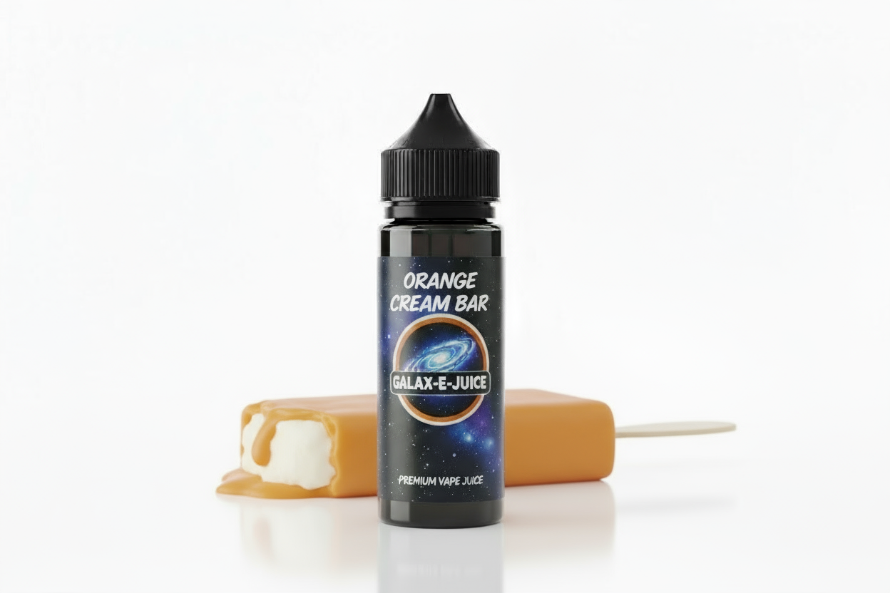 Orange Cream Bar E-Liquid 100ml - UK Made Premium Vape Juice | Galax-E-Juice