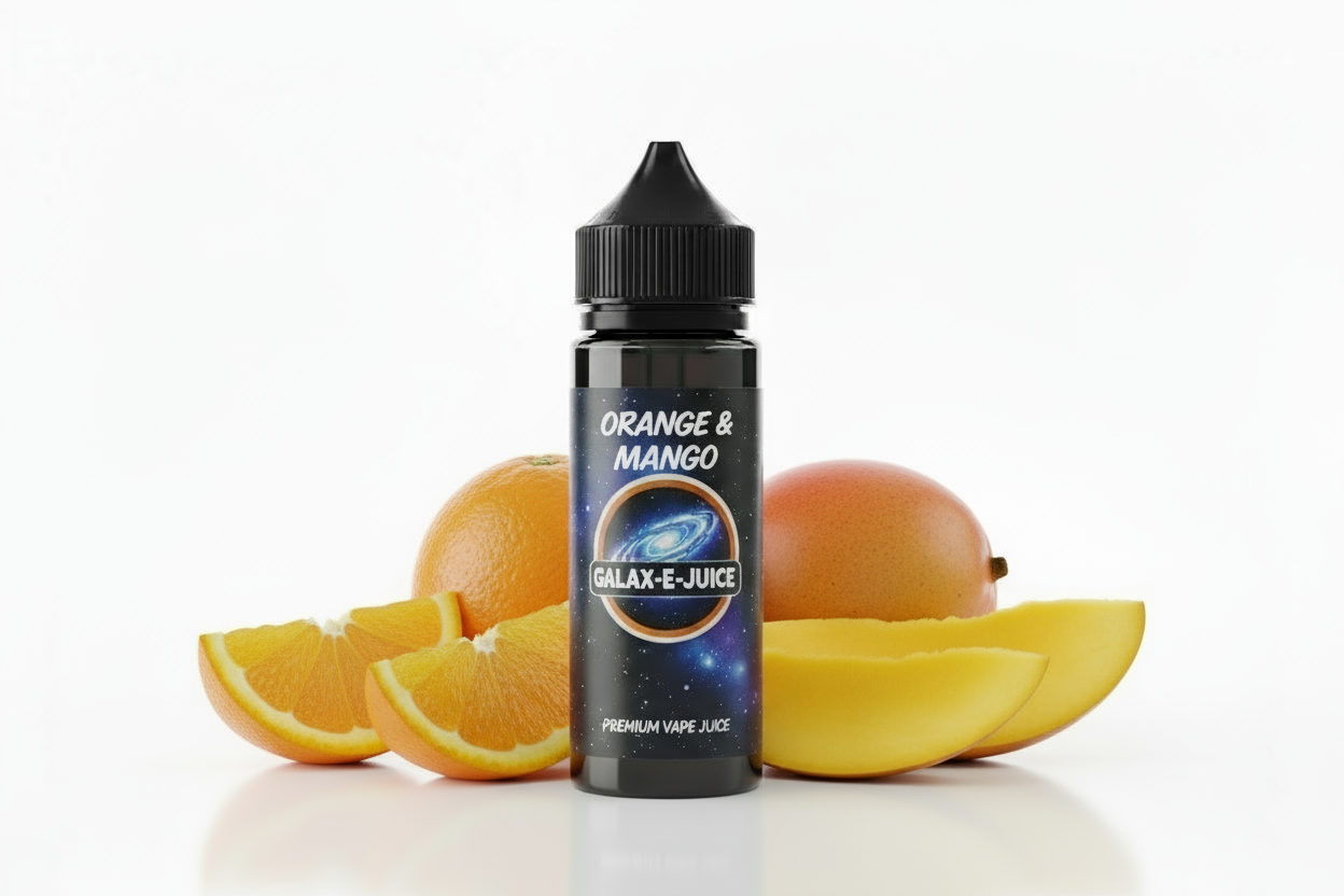 Orange & Mango E-Liquid 100ml - UK Made Premium Vape Juice | Galax-E-Juice
