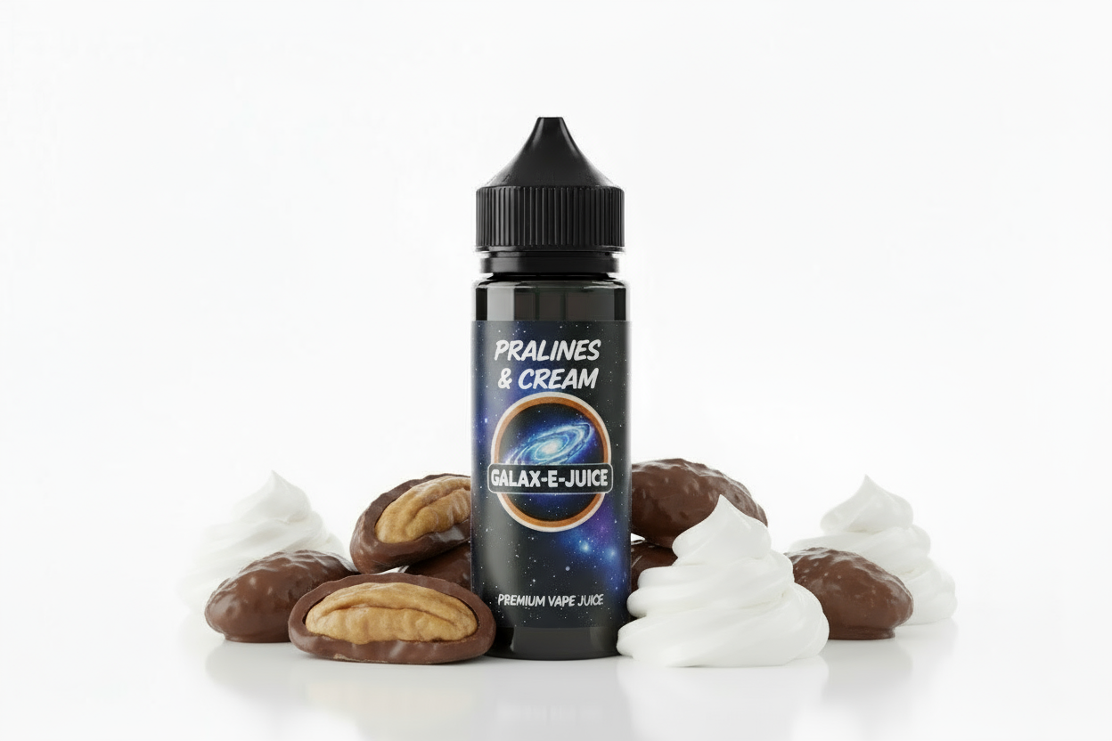 Pralines & Cream E-Liquid 100ml - UK Made Premium Vape Juice | Galax-E-Juice