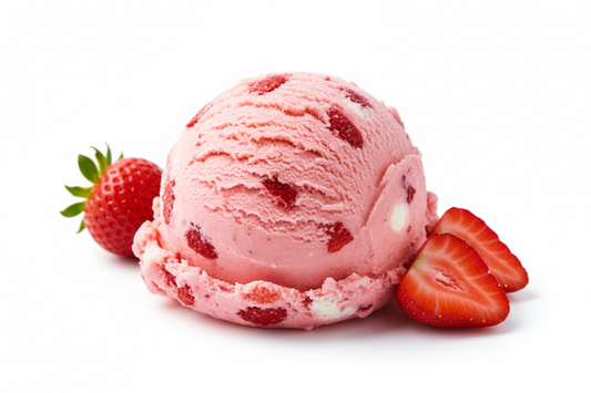 Professional Strawberry Ice Cream Image