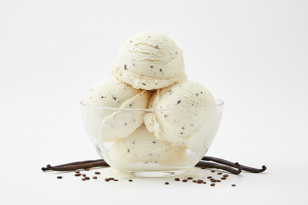 Professional Vanilla Bean Ice Cream Image