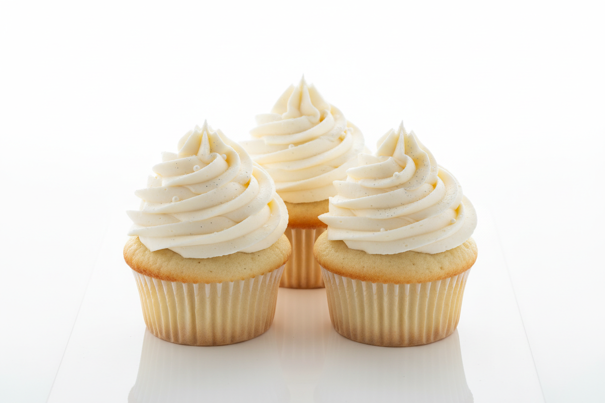 Professional Vanilla Cupcake Image