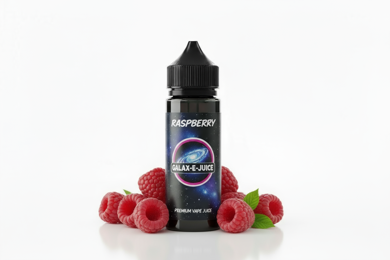 Raspberry E-Liquid 100ml - UK Made Premium Vape Juice | Galax-E-Juice