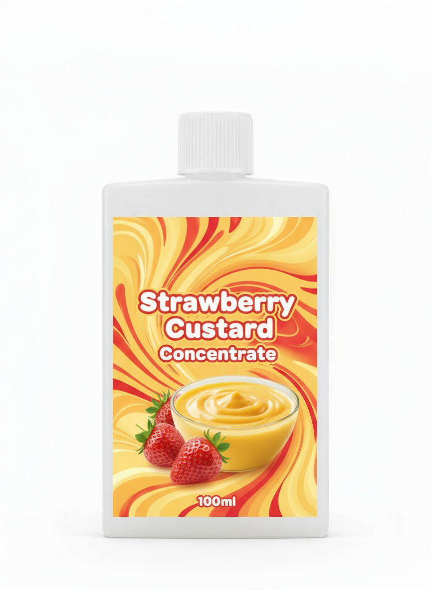 Strawberry Custard Concentrate 100ml - Premium UK Flavour Concentrate