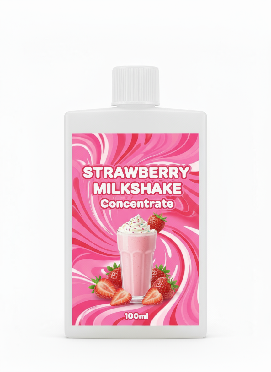 Strawberry Milkshake Concentrate 100ml - Premium UK Flavour Concentrate