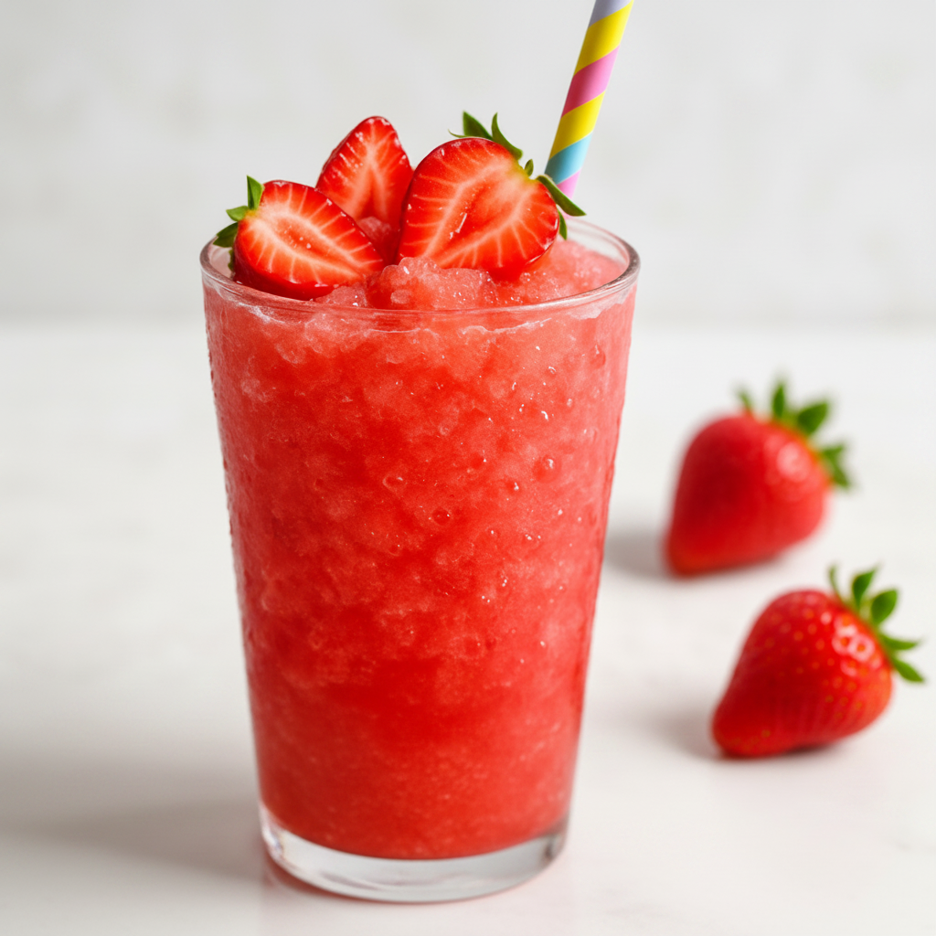 Strawberry Slush E-Liquid 100ml - Icy Frozen Berry Refreshment Flavour - Galax-E-Juice UK
