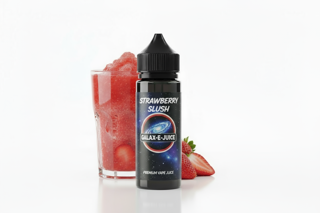 Strawberry Slush E-Liquid 100ml - UK Made Premium Vape Juice | Galax-E-Juice