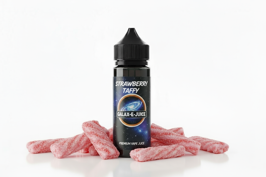 Strawberry Taffy E-Liquid 100ml - UK Made Premium Vape Juice | Galax-E-Juice