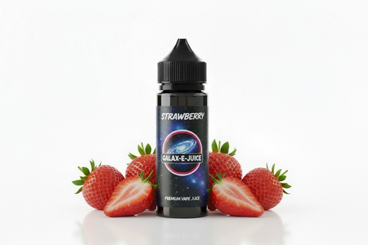 Strawberry E-Liquid 100ml - UK Made Premium Vape Juice | Galax-E-Juice