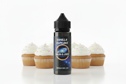 Vanilla Cupcake E-Liquid 100ml - UK Made Premium Vape Juice | Galax-E-Juice