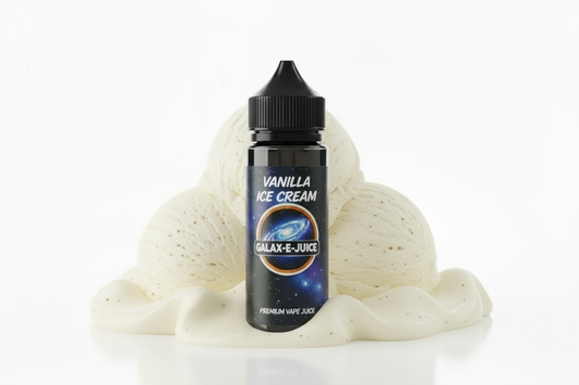 Vanilla Bean Ice Cream E-Liquid 100ml - UK Made Premium Vape Juice | Galax-E-Juice