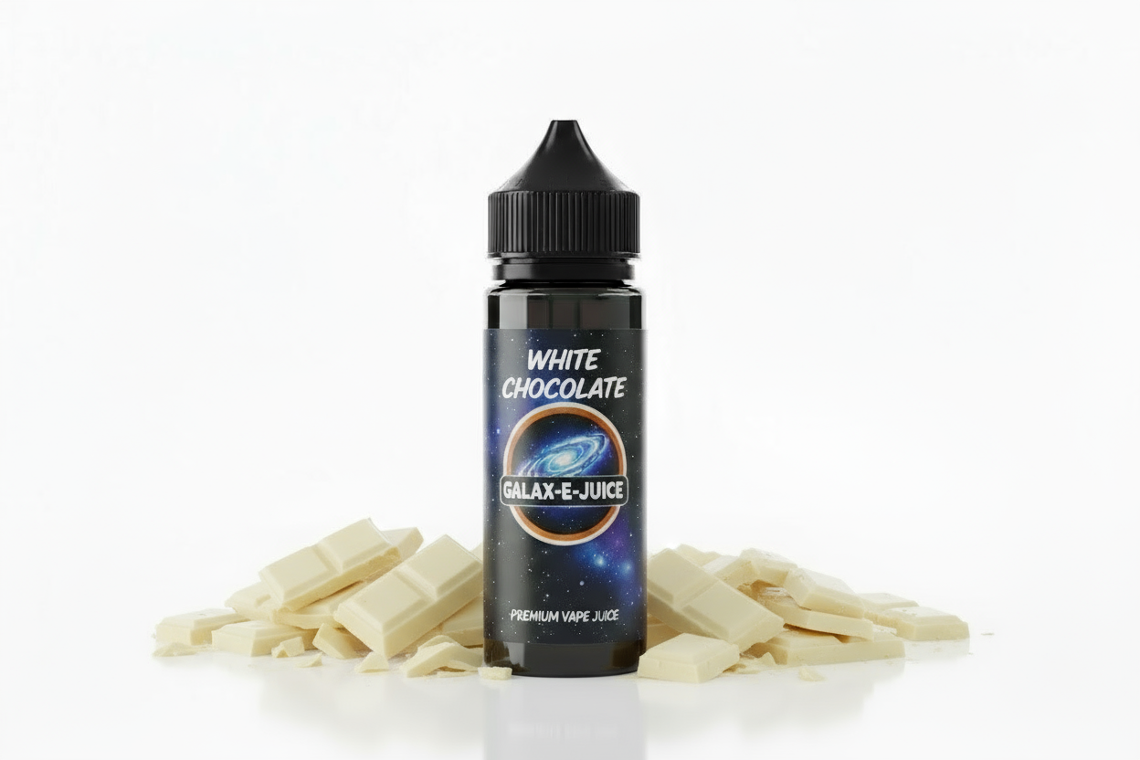White Chocolate E-Liquid 100ml - UK Made Premium Vape Juice | Galax-E-Juice